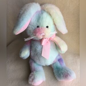 GANZ Multi Coloured Pastel Plush Sweet as Sugar Bunny HE10562 Stuffed Animal Toy